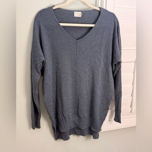 Dreamers by Debut Cozy Lounge Sweater Size S/M Dusty Blue